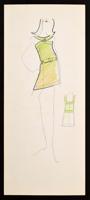 Karl Lagerfeld Fashion Drawing - Sold for $1,040 on 04-18-2019 (Lot 20).jpg